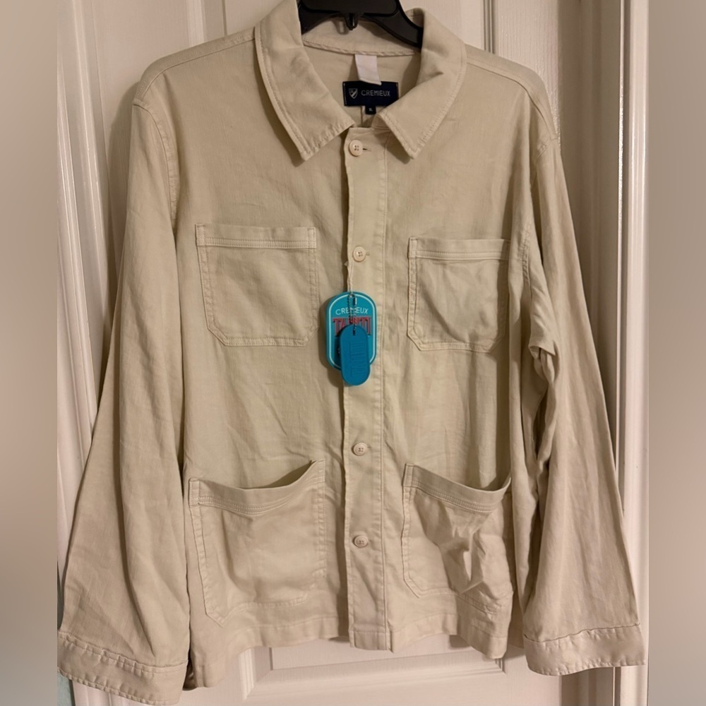Cremieux Men's Light Tan Shirt Jacket Size-XL